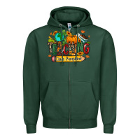 Sports Green Teaching little pumpkins Zipper Hoodie - RanaPortraitStore