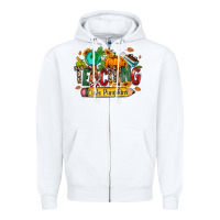 White Teaching little pumpkins Zipper Hoodie - RanaPortraitStore