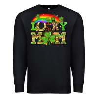 Black One lucky mom St. Patricks Day Premium Sweatshirt - Neo Western