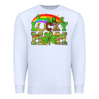 White One lucky mom St. Patricks Day Premium Sweatshirt - Neo Western