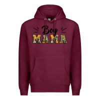 Burgundy boy mama camouflage pattern mother's day Premium Hoodie - Artiststas
