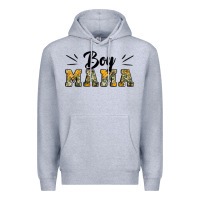 Heather Grey boy mama camouflage pattern mother's day Premium Hoodie - Artiststas