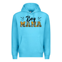 Ocean Blue boy mama camouflage pattern mother's day Premium Hoodie - Artiststas