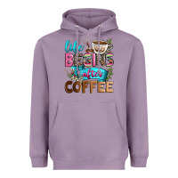 Lavender life begins after coffee Heavyweight Hoodie - Zillion Design Studio