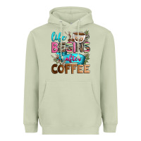 Matcha life begins after coffee Heavyweight Hoodie - Zillion Design Studio