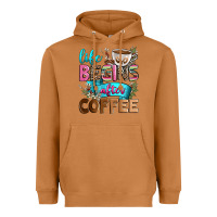 Meerkat life begins after coffee Heavyweight Hoodie - Zillion Design Studio