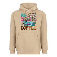 Mushroom life begins after coffee Heavyweight Hoodie - Zillion Design Studio
