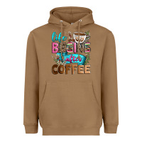 Toasted Coconut life begins after coffee Heavyweight Hoodie - Zillion Design Studio