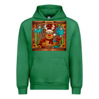 Emerald western christmas reindeer Urban Hoodie - Jasminsmagicworld