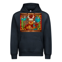 Navy western christmas reindeer Urban Hoodie - Jasminsmagicworld
