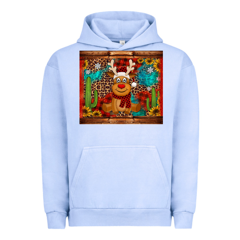 Western Christmas Reindeer Urban Hoodie by Jasminsmagicworld | Teevron