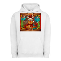 Pigment Lunar Rock western christmas reindeer Urban Hoodie - Jasminsmagicworld