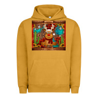 Pigment Peanut Butter western christmas reindeer Urban Hoodie - Jasminsmagicworld