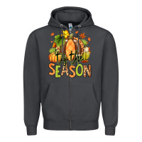 Smoke Tis' the season Fall American Football Zipper Hoodie - RanaPortraitStore