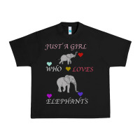 Black Just A Girl Who Loves Elephants Urban Heavy Tee - Bettercallsaul