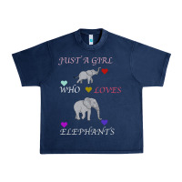 Navy Just A Girl Who Loves Elephants Urban Heavy Tee - Bettercallsaul