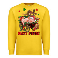 Lemon merry pig mas Premium Sweatshirt - FaDigitalArtStudio
