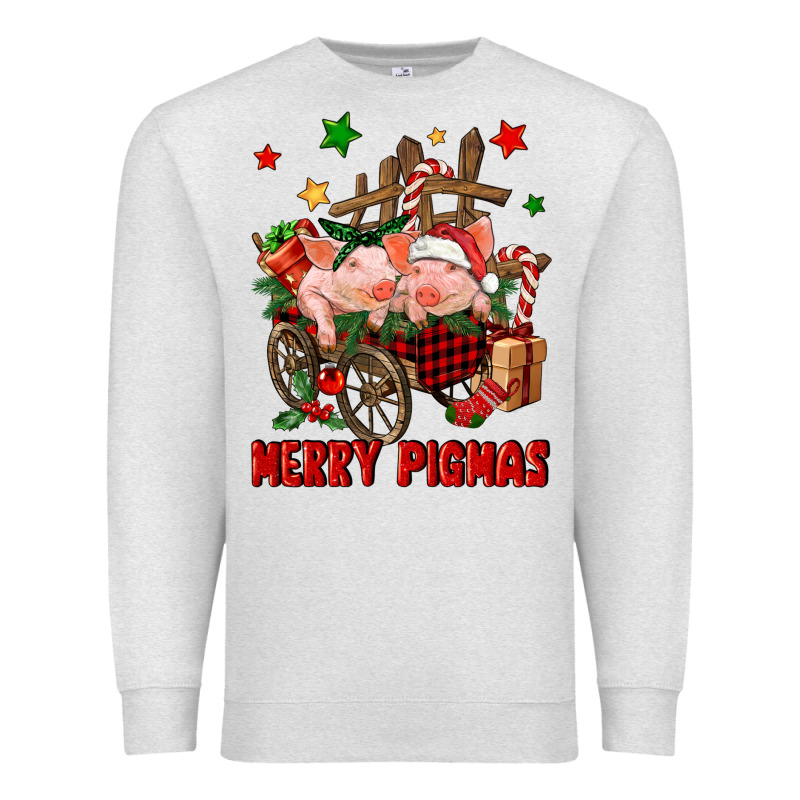 Merry Pig Mas Premium Sweatshirt by FaDigitalArtStudio | Teevron