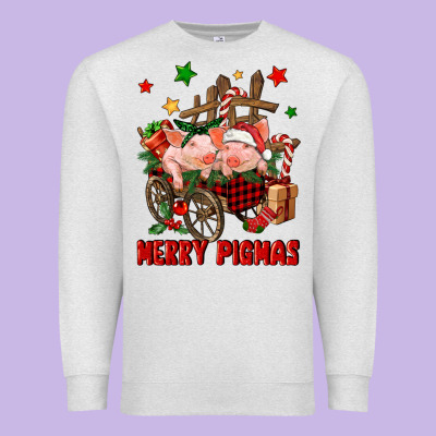 Merry Pig Mas Premium Sweatshirt Designed By Fadigitalartstudio