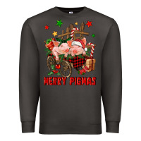 Smoke merry pig mas Premium Sweatshirt - FaDigitalArtStudio