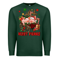 Sports Green merry pig mas Premium Sweatshirt - FaDigitalArtStudio