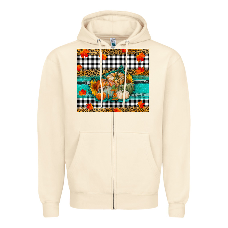 Fall Pumpkins Zipper Hoodie by RanaPortraitStore | Teevron