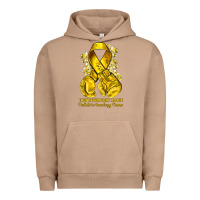 Pigment Burro they never fight alone yellow ribbon with boxing g Urban Hoodie - NancyCooperArtShop