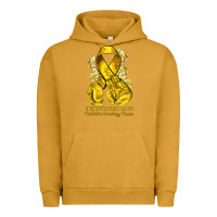 Pigment Peanut Butter they never fight alone yellow ribbon with boxing g Urban Hoodie - NancyCooperArtShop