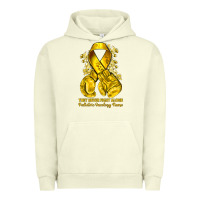 Pigment Pistachio they never fight alone yellow ribbon with boxing g Urban Hoodie - NancyCooperArtShop