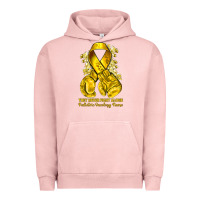 Pigment Salmon they never fight alone yellow ribbon with boxing g Urban Hoodie - NancyCooperArtShop