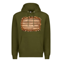 Army Green wood leopard and shimmer background 3200x2400 Premium Hoodie - AdoDesignShop