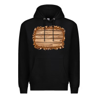 Black wood leopard and shimmer background 3200x2400 Premium Hoodie - AdoDesignShop