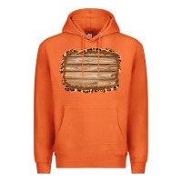 Carrot wood leopard and shimmer background 3200x2400 Premium Hoodie - AdoDesignShop