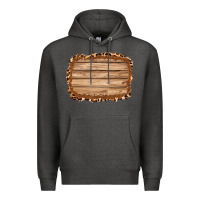 Charcoal Heather wood leopard and shimmer background 3200x2400 Premium Hoodie - AdoDesignShop