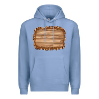 Colony Blue wood leopard and shimmer background 3200x2400 Premium Hoodie - AdoDesignShop