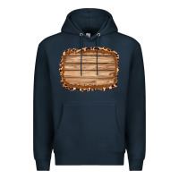 Navy wood leopard and shimmer background 3200x2400 Premium Hoodie - AdoDesignShop