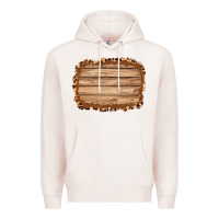 Pale Pink wood leopard and shimmer background 3200x2400 Premium Hoodie - AdoDesignShop