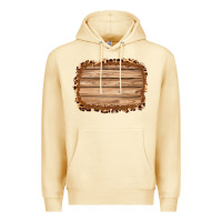 Pina Colada wood leopard and shimmer background 3200x2400 Premium Hoodie - AdoDesignShop