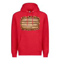 Red wood leopard and shimmer background 3200x2400 Premium Hoodie - AdoDesignShop