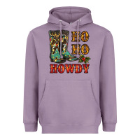 Lavender christmas cowboy boots ho ho howdy Heavyweight Hoodie - RanaPortraitStore