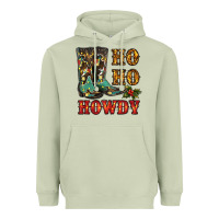 Matcha christmas cowboy boots ho ho howdy Heavyweight Hoodie - RanaPortraitStore