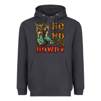 Smoke christmas cowboy boots ho ho howdy Heavyweight Hoodie - RanaPortraitStore