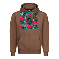Chestnut Thanksgiving Turkey Zipper Hoodie - RanaPortraitStore