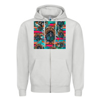 Dove Grey Thanksgiving Turkey Zipper Hoodie - RanaPortraitStore