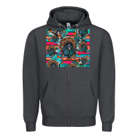 Smoke Thanksgiving Turkey Zipper Hoodie - RanaPortraitStore