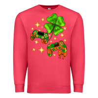 Cardinal St. Patrick's Day with game control and clover Premium Sweatshirt - Neo Western