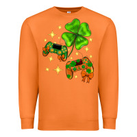 Carrot St. Patrick's Day with game control and clover Premium Sweatshirt - Neo Western