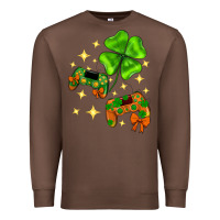 Chestnut St. Patrick's Day with game control and clover Premium Sweatshirt - Neo Western