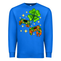 True Royal St. Patrick's Day with game control and clover Premium Sweatshirt - Neo Western