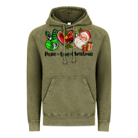 Vintage Olive peace love  christmas Vintage Hoodie - AdoDesignShop